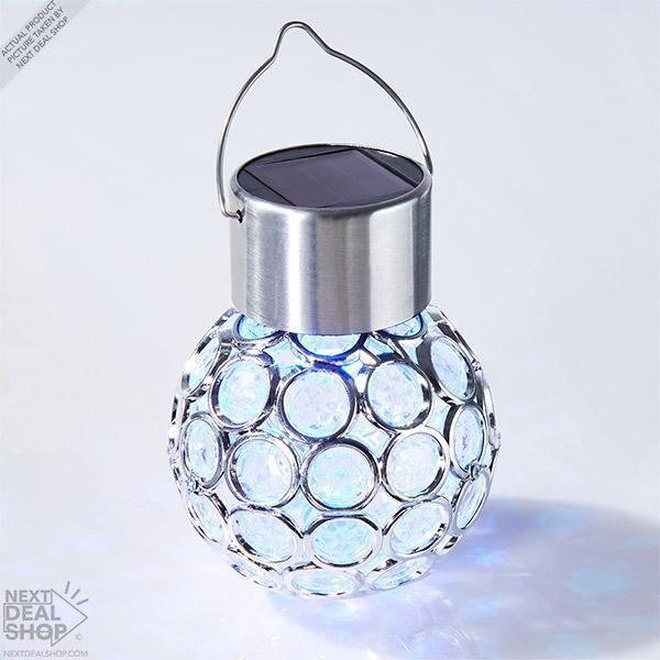 Solar-Powered Multi-Color LED Crystal Ball