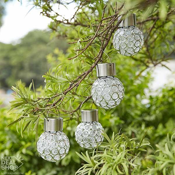 Solar-Powered Multi-Color LED Crystal Ball