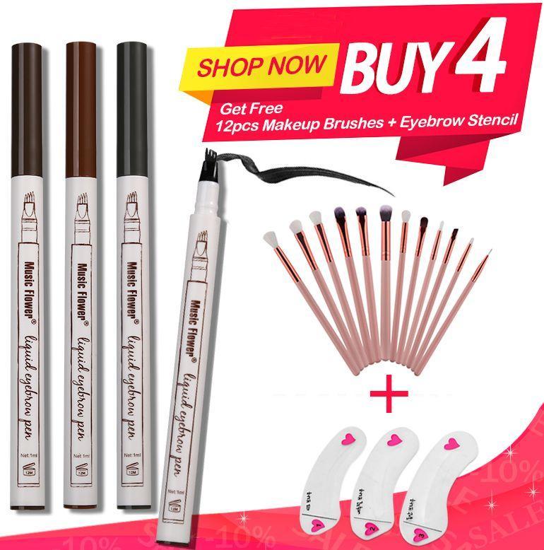 FLAWLESS Long Lasting Precise Microblading Eyebrow Tattoo Pen + FREE GIFT Buy 2 or More!